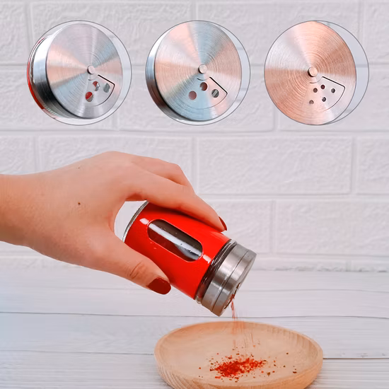 Atacado frasco de tempero de 120 ml para armazenamento de tempero frasco de tempero de aço inoxidável de 4 onças saleiro e pimenteiro